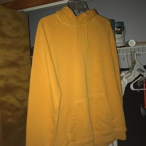 Yellow pull over hoodie From h and m